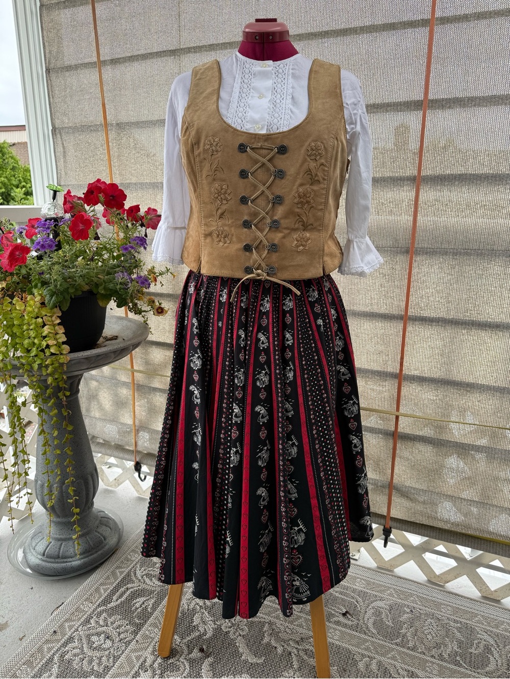 Fun Dirndl Skirt for Oktoberfest!